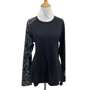 PXG Shirt Womens XL Extra Large Aloha Contrast Long Sleeve Raglan Performance